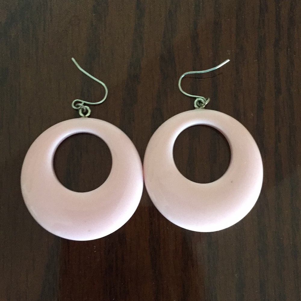 (10/$20) Pink retro earrings